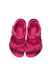 A Pink Sandals from Birkenstock in size 3T for girl. (Back View)