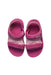 A Pink Sandals from Teva in size 3T for girl. (Back View)