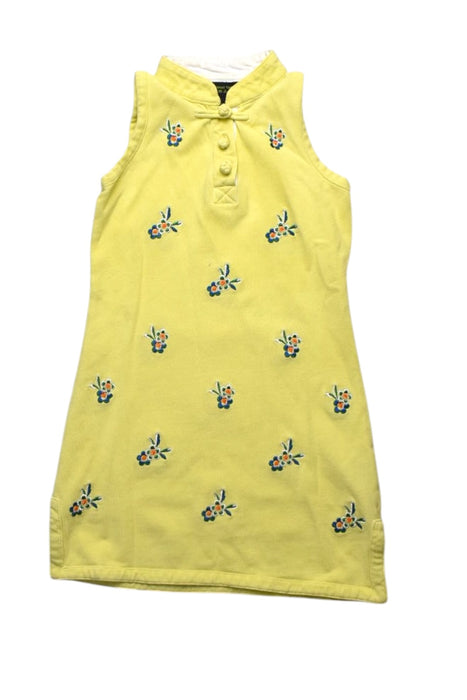 A Yellow Sleeveless Dresses from Shanghai Tang in size 3T for girl. (Front View)