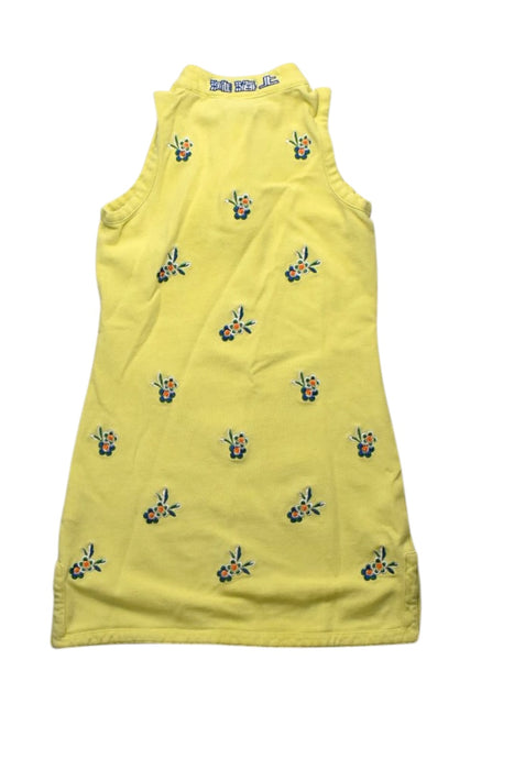 A Yellow Sleeveless Dresses from Shanghai Tang in size 3T for girl. (Back View)