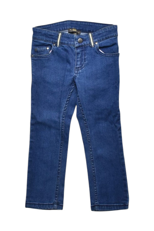 A Blue Jeans from Velveteen in size 3T for girl. (Front View)