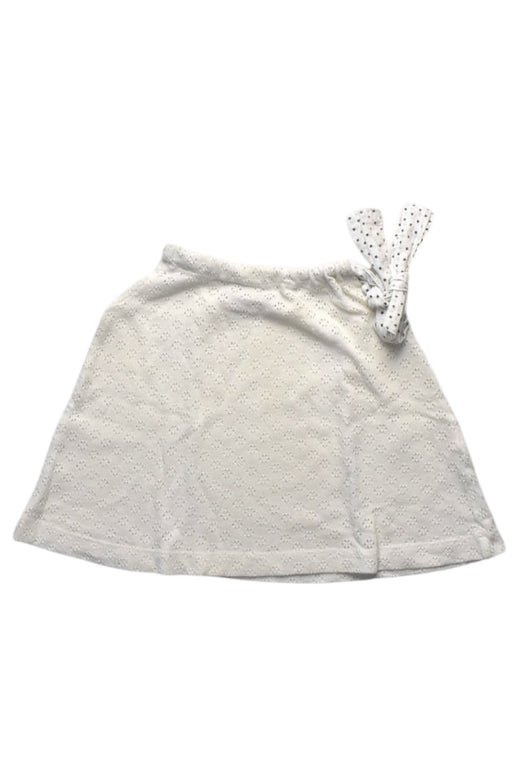 A White Sleeveless Tops from Little Mercerie in size 2T for girl. (Front View)