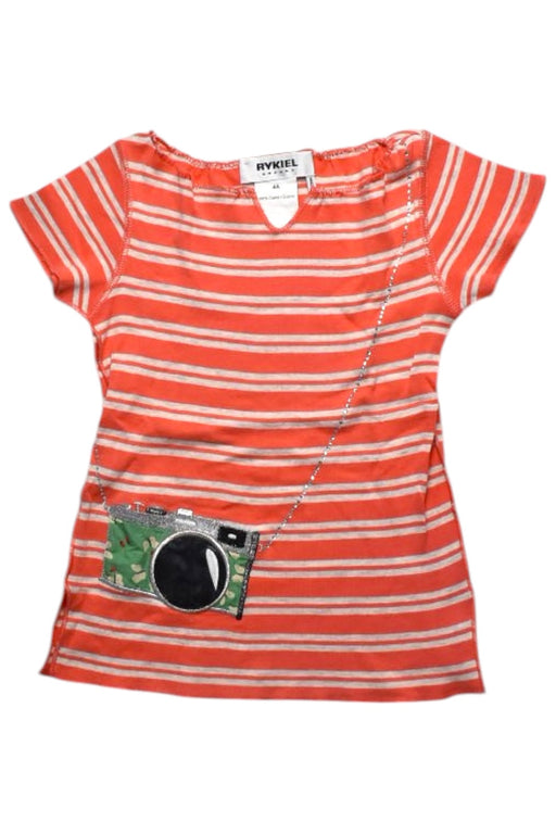 A Orange Short Sleeve Tops from Sonia Rykiel in size 4T for girl. (Front View)