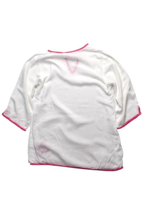 A White Cover Ups from Snapper Rock in size 4T for girl. (Back View)