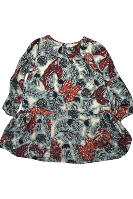 A Multicolour Long Sleeve Dresses from Burberry in size 3T for girl. (Front View)
