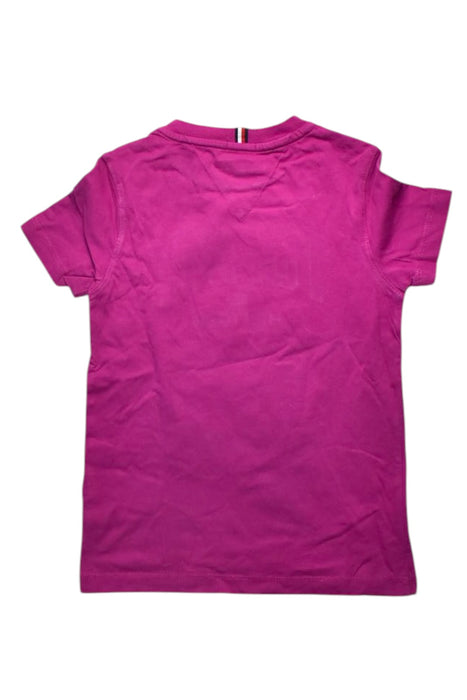 A Pink Short Sleeve T Shirts from Tommy Hilfiger in size 6T for girl. (Back View)