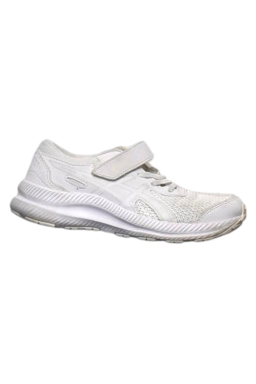 A White Sneakers from ASICS in size 9Y for neutral. (Front View)