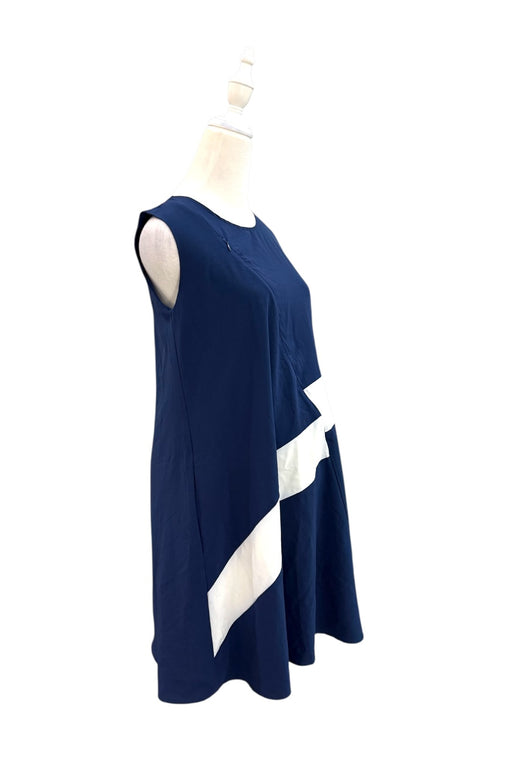 A Navy Sleeveless Dresses from Mothercot in size Maternity-S for maternity. (Front View)