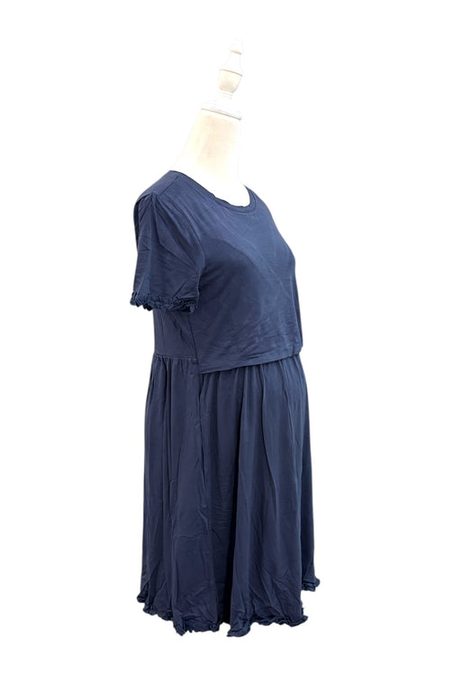 A Navy Short Sleeve Dresses from Jump Eat Cry in size Maternity-S for maternity. (Front View)