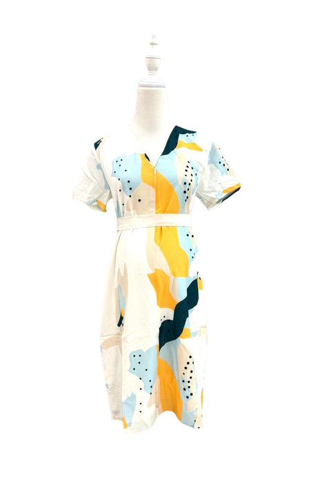 A Multicolour Short Sleeve Dresses from Dear in size Maternity-S for maternity. (Back View)
