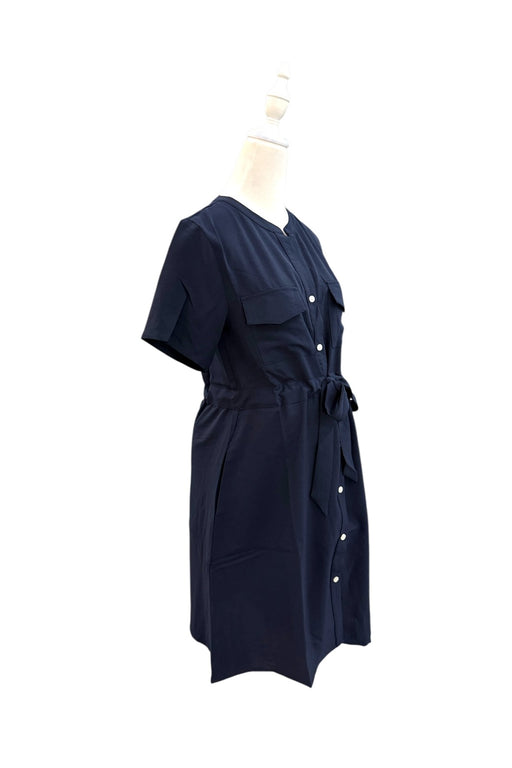 A Navy Short Sleeve Dresses from Dear in size Maternity-S for maternity. (Front View)