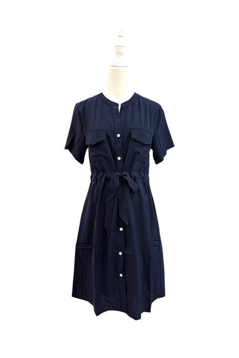 A Navy Short Sleeve Dresses from Dear in size Maternity-S for maternity. (Back View)