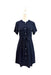 A Navy Short Sleeve Dresses from Dear in size Maternity-S for maternity. (Back View)