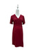 A Burgundy Short Sleeve Dresses from Dear in size Maternity-S for maternity. (Back View)