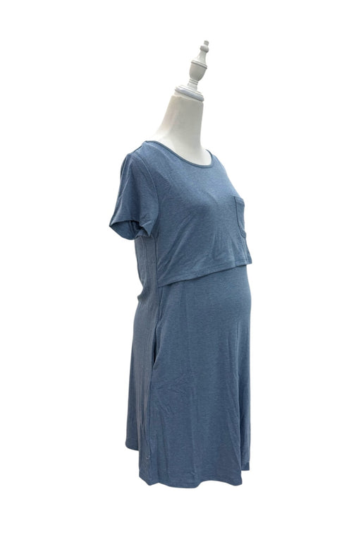 A Blue Short Sleeve Dresses from Jump Eat Cry in size Maternity-S for maternity. (Front View)