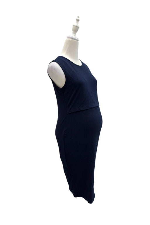 A Navy Sleeveless Dresses from Jump Eat Cry in size Maternity-S for maternity. (Front View)