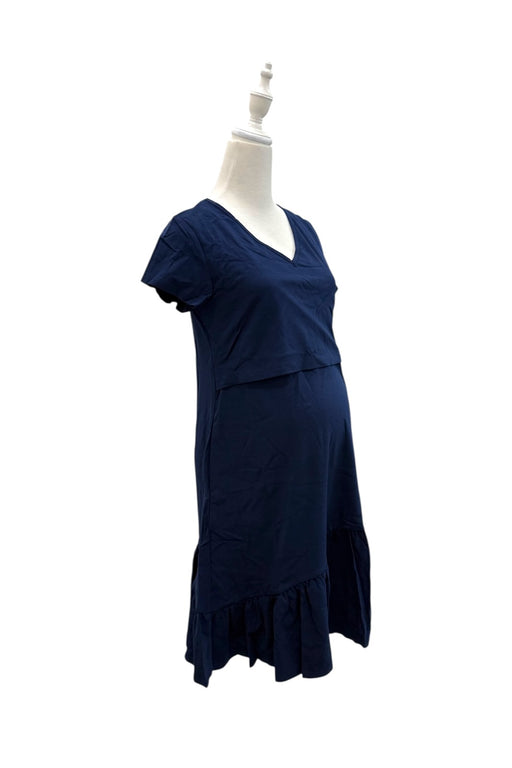 A Navy Short Sleeve Dresses from Jump Eat Cry in size Maternity-S for maternity. (Front View)