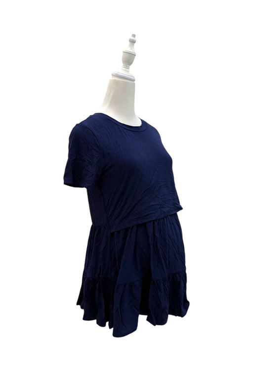 A Navy Short Sleeve Dresses from Jump Eat Cry in size Maternity-S for maternity. (Front View)