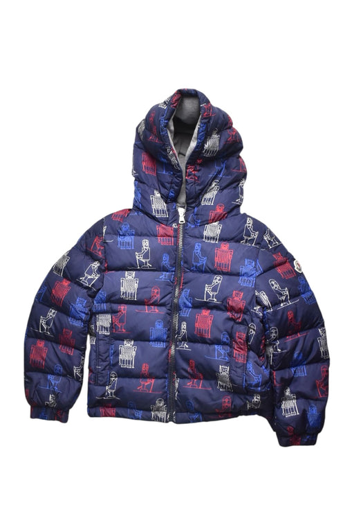 A Blue Puffer/Quilted Coats & Outerwear from Moncler in size 6T for boy. (Front View)