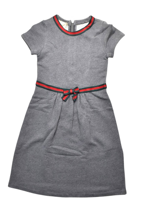 A Grey Short Sleeve Dresses from Gucci in size 8Y for girl. (Front View)