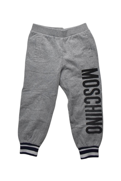 A Grey Sweatpants from Moschino in size 4T for neutral. (Front View)