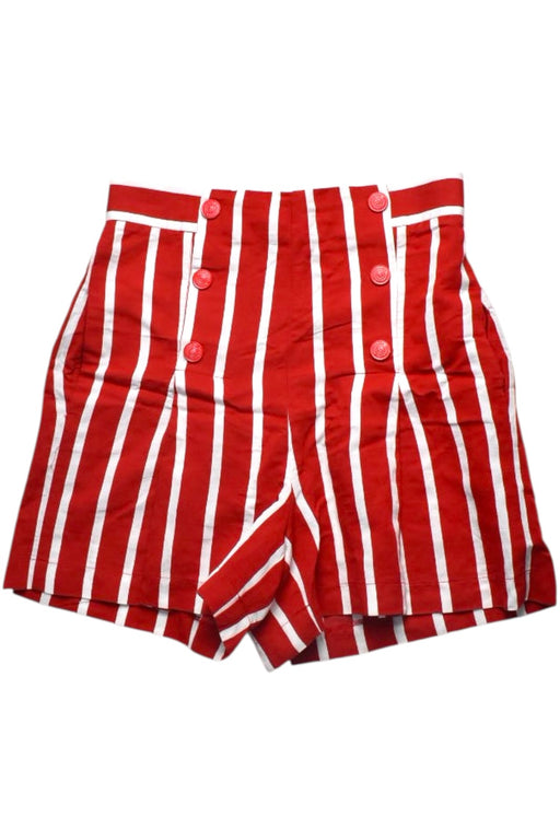 A Red Shorts from Monnalisa in size 12Y for girl. (Front View)