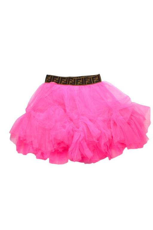 A Pink Tulle Skirts from Fendi in size 8Y for girl. (Front View)