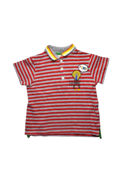 A Red Short Sleeve Shirts from Fendi in size 4T for boy. (Front View)