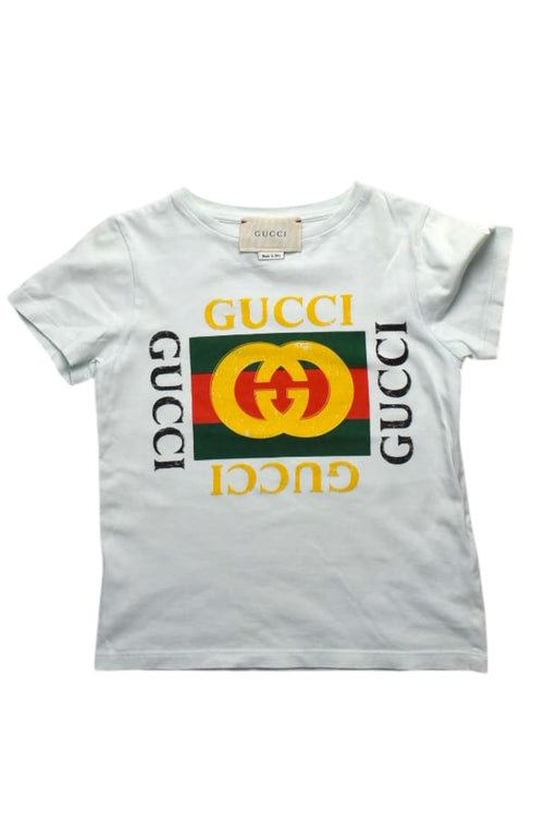 A Green T Shirts from Gucci in size 4T for neutral. (Front View)