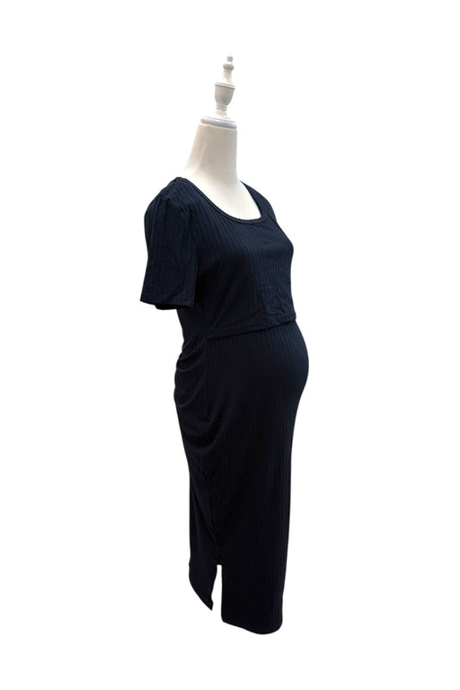 A Navy Short Sleeve Dresses from Jump Eat Cry in size Maternity-S for maternity. (Front View)