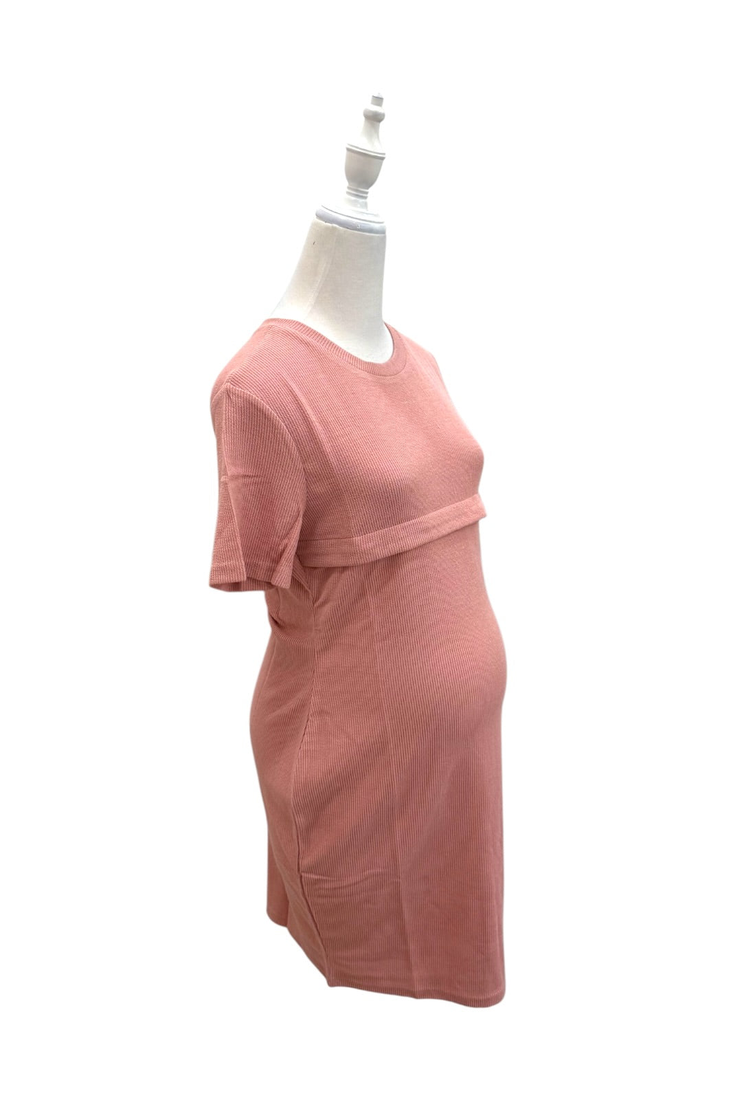 Pink Love Baby Bump Maternity Short Sleeve Dress Maternity M — Retykle  Singapore