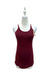 A Burgundy Sleeveless Tops from Lovemère in size Maternity-M for maternity. (Back View)