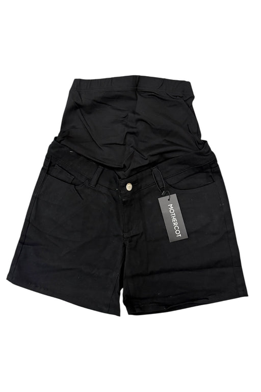 A Black Shorts from Mothercot in size Maternity-S for maternity. (Front View)