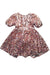 A Pink Short Sleeve Dresses from Seed in size 4T for girl. (Back View)