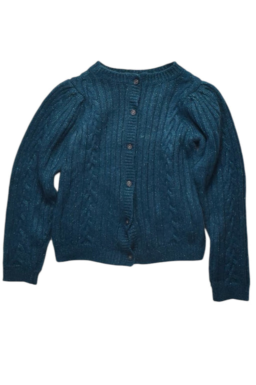 A Teal Cardigans from Velveteen in size 5T for girl. (Front View)