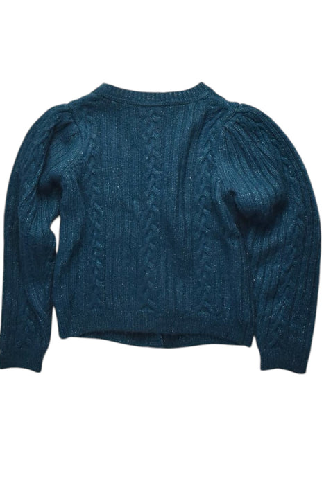 A Teal Cardigans from Velveteen in size 5T for girl. (Back View)
