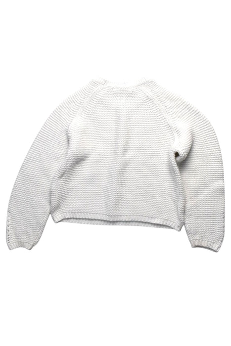 A White Knit Sweaters from Original Marines in size 4T for girl. (Back View)