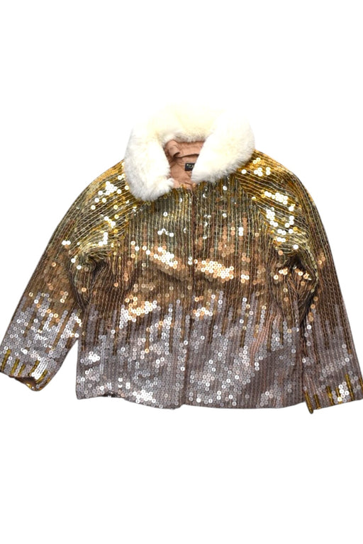A Multicolour Lightweight Jackets from Velveteen in size 5T for girl. (Front View)