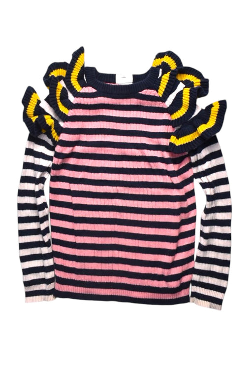 A Pink Long Sleeve Tops from Seed in size 5T for girl. (Front View)