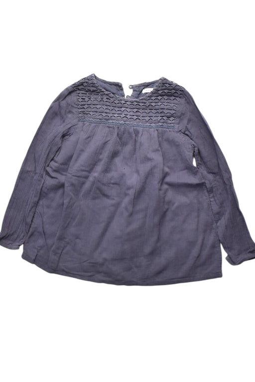 A Blue Long Sleeve Tops from Monoprix in size 4T for girl. (Front View)