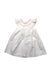 A White Sleeveless Dresses from Smockful of Love in size 2T for girl. (Front View)