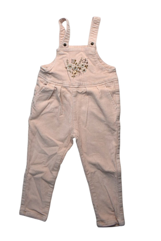 A Pink Long Overalls from Jamie Kay in size 3T for girl. (Front View)