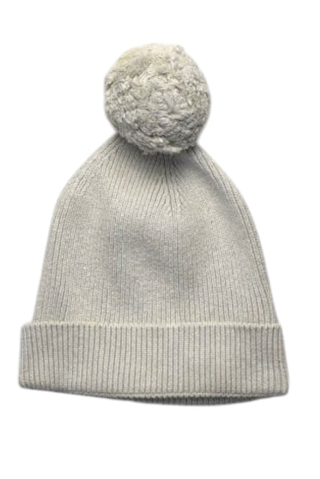 A Ivory Winter Hats from Jamie Kay in size 3T for girl. (Back View)