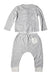 A Grey Pants Sets from Mori in size 6-12M for neutral. (Back View)