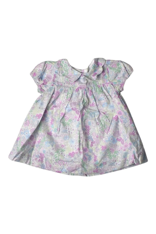 A Pink Short Sleeve Dresses from Jacadi in size 3-6M for girl. (Front View)