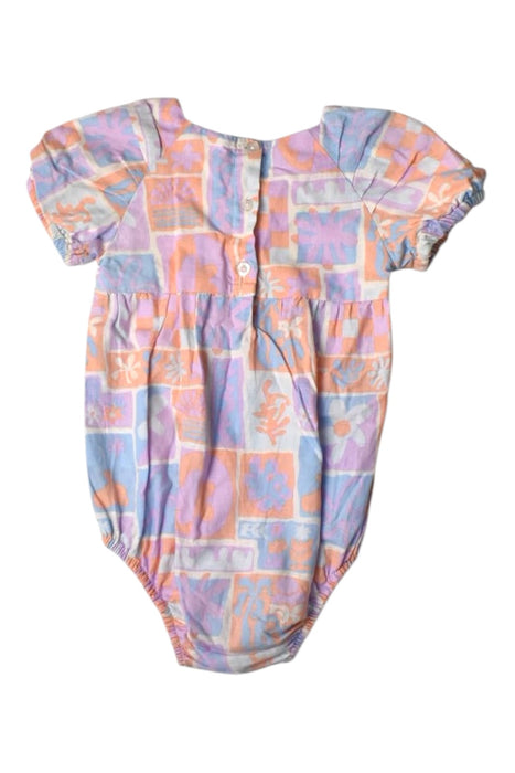 A Multicolour Short Sleeve Rompers from Seed in size 12-18M for girl. (Front View)