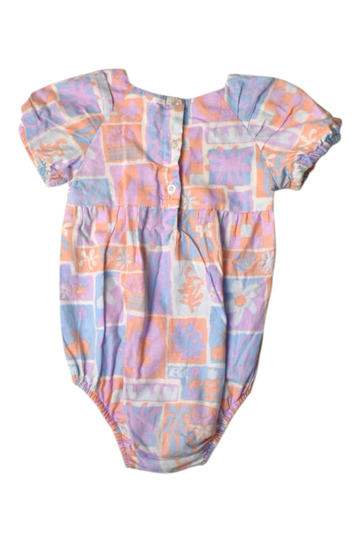 A Multicolour Short Sleeve Rompers from Seed in size 12-18M for girl. (Front View)