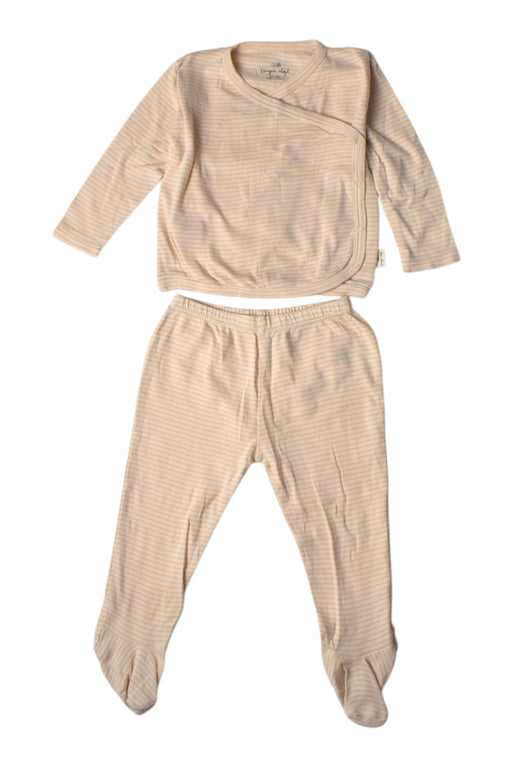 A Beige Pants Sets from Konges Sløjd in size 6-12M for girl. (Front View)