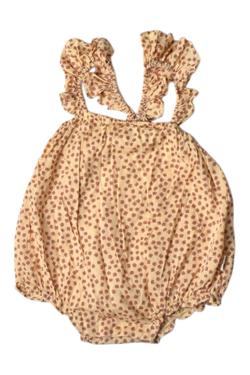 A Beige Sleeveless Rompers from Konges Sløjd in size 6-12M for girl. (Front View)