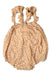 A Beige Sleeveless Rompers from Konges Sløjd in size 6-12M for girl. (Back View)